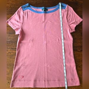 Ralph Lauren Jeans Co. Cotton T-shirt Pink Size Large